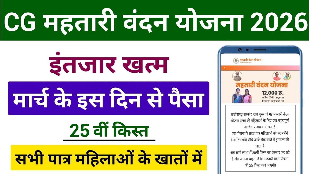 Mahtari Vandana Yojana 25th Installment Date